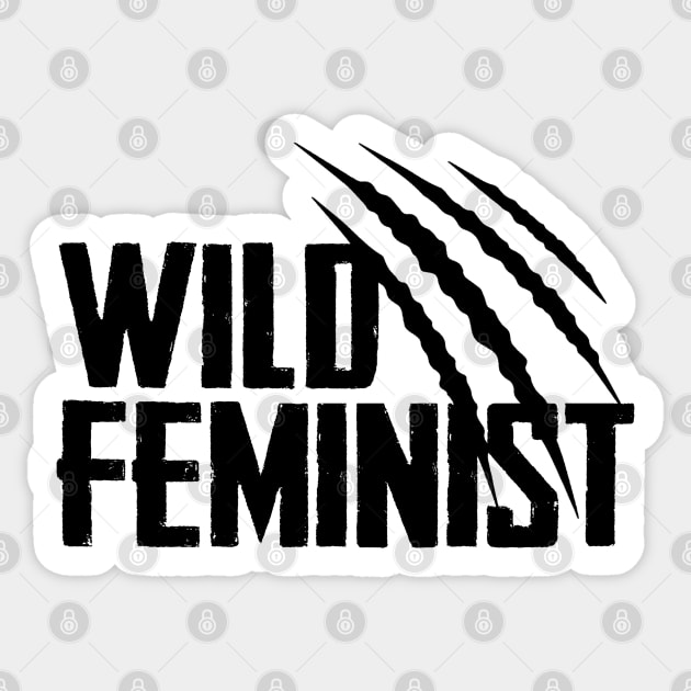 Wild Feminist Claws Sticker by Finito_Briganti